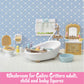 Calico Critters - Country Bathroom Set - Dollhouse Furniture Sets - Kids Pretend Play Toy, Miniature Dollhouse Furniture & Accessories, Ages 3+