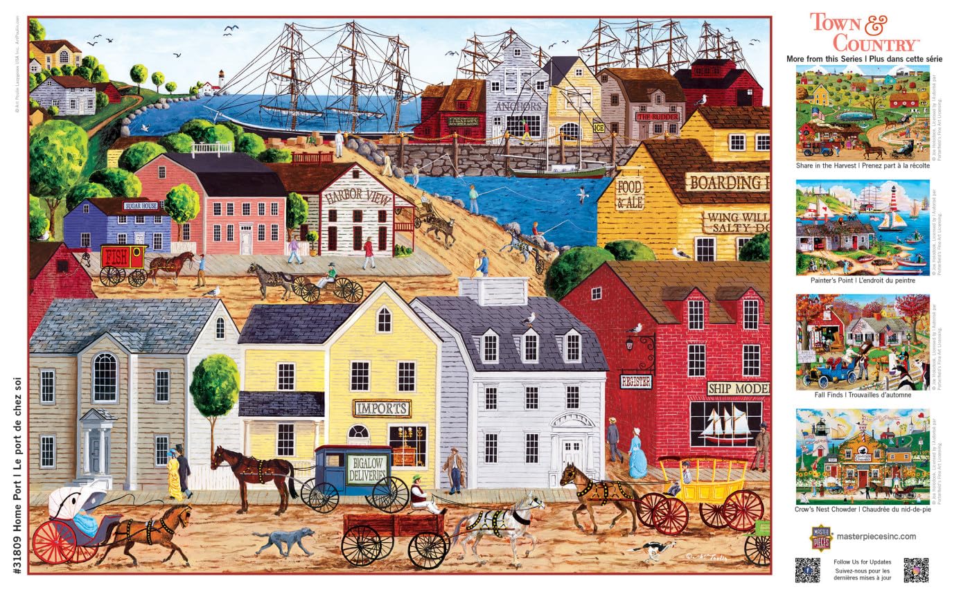 MasterPieces 300 Piece EZ Grip Jigsaw Puzzle - Home Port - 18"x24"