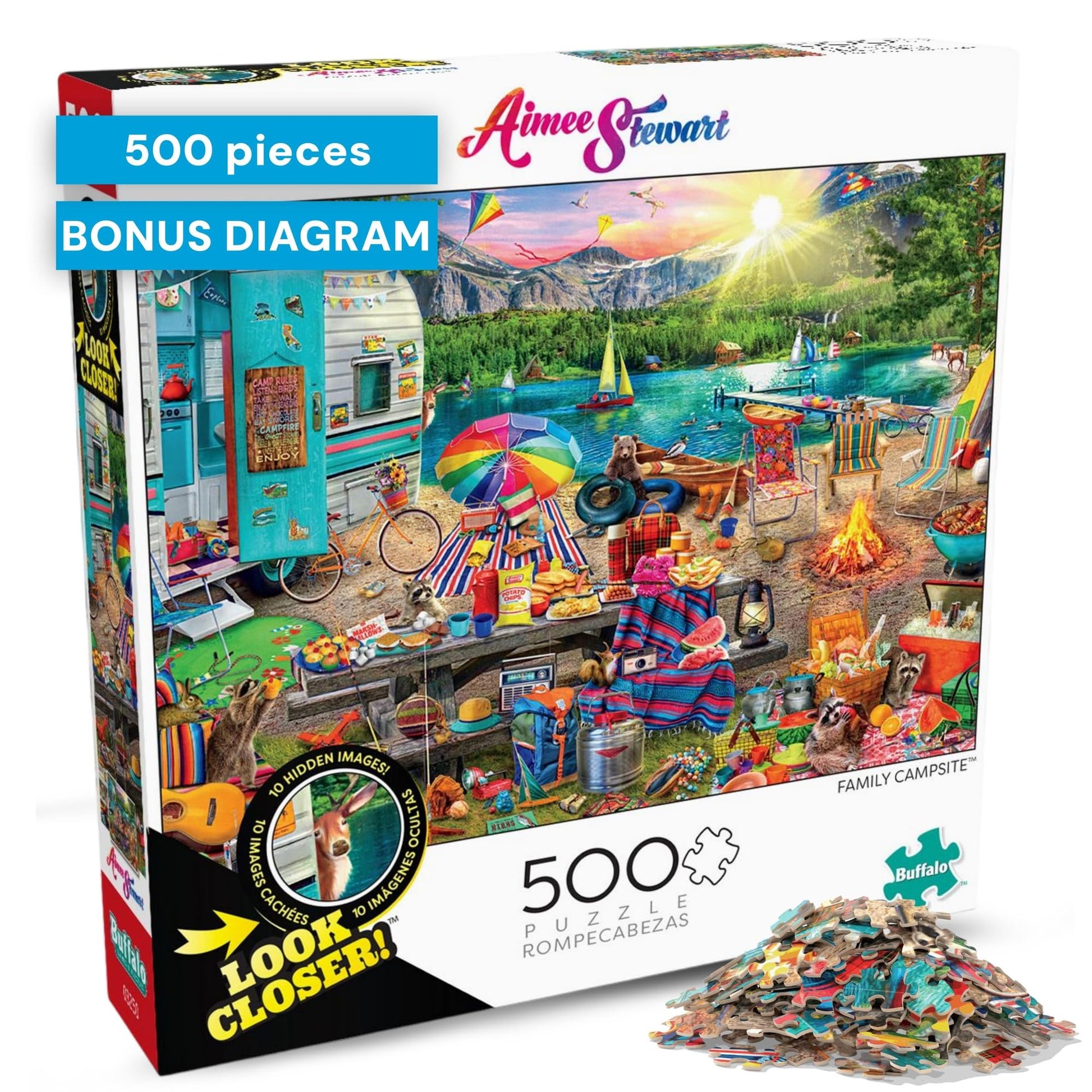 Buffalo Games - Aimee Stewart Merry Mushroom Cottage - 1000 Piece Puzzle