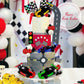 Racing Car Cake Decoration Car Cake Topper Racing Party Favors for Kids Birthday Supplies Baby Shower