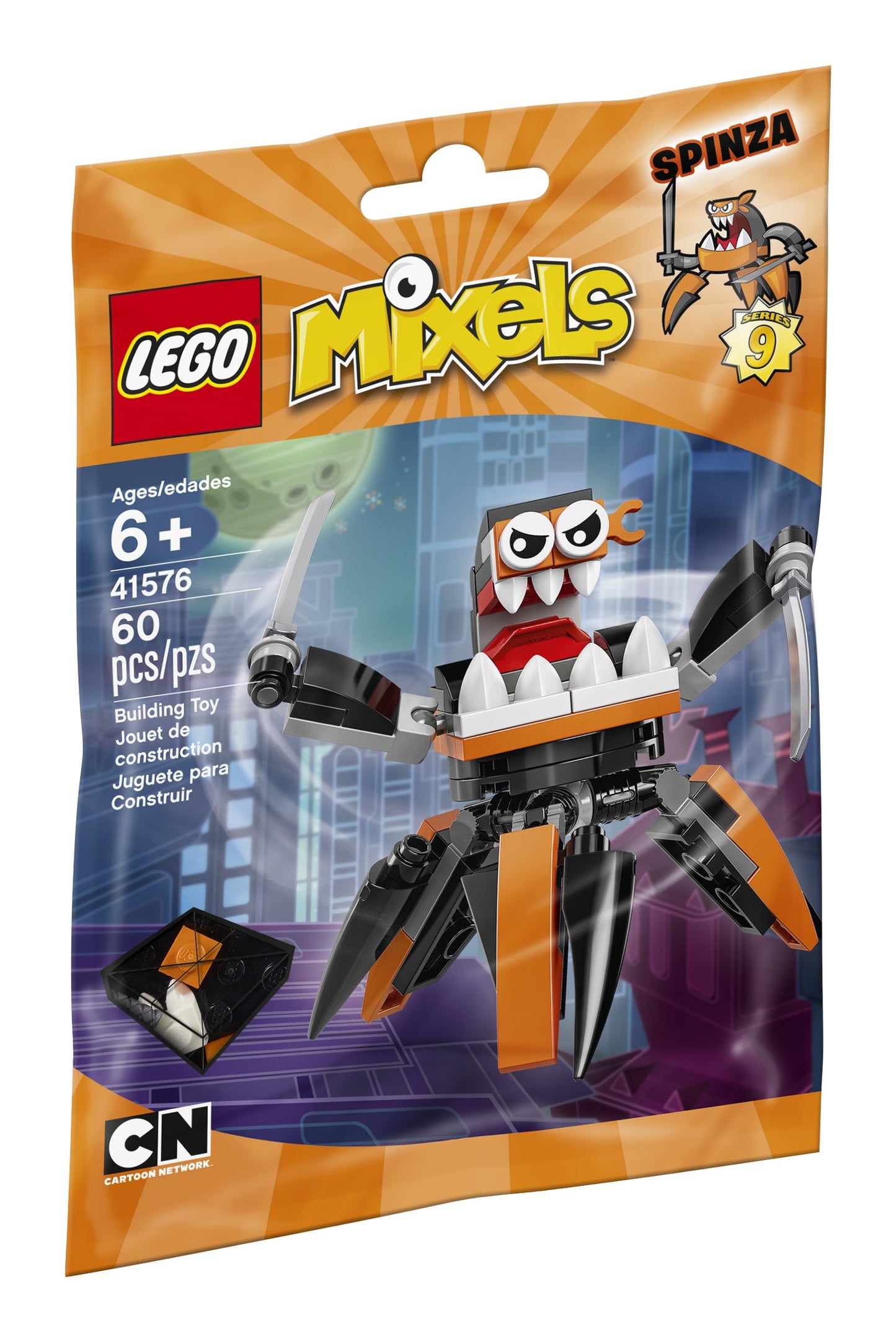 LEGO Mixels 41576 Spinza Building Kit (60 Piece)