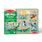 Melissa & Doug Zoo Animals Sound Puzzle - 8-Piece Wooden Peg Puzzle with Light-Activated Sounds, Music Learning Toy for Toddlers and Preschoolers Ages