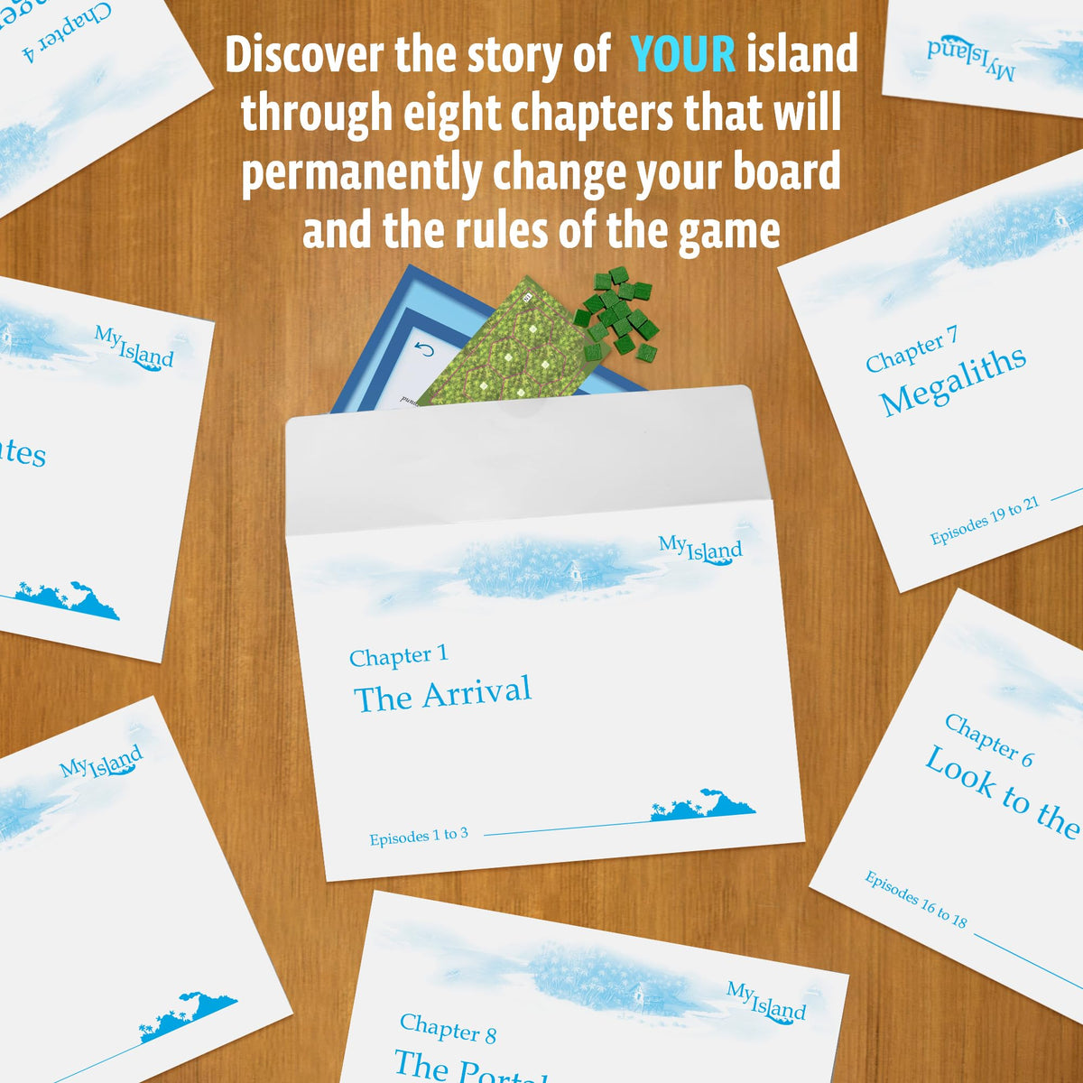 Thames & Kosmos My Island | Legacy Family Board Game | 24-Episode Island-Building Campaign | By Reiner Knizia | 2-4 Players | Ages 10+