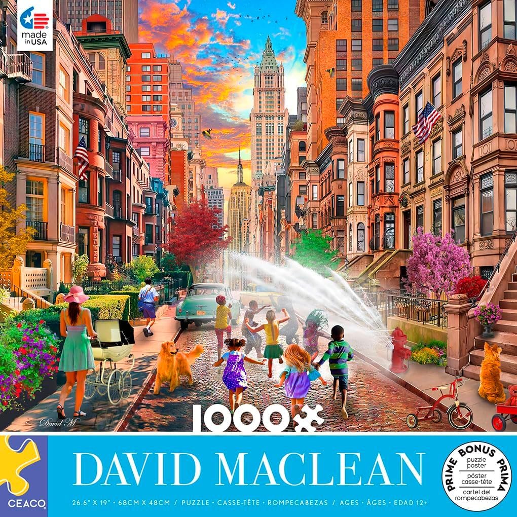 Ceaco - Hot Summer Days NYC - 1000 Piece Jigsaw Puzzle for Adults