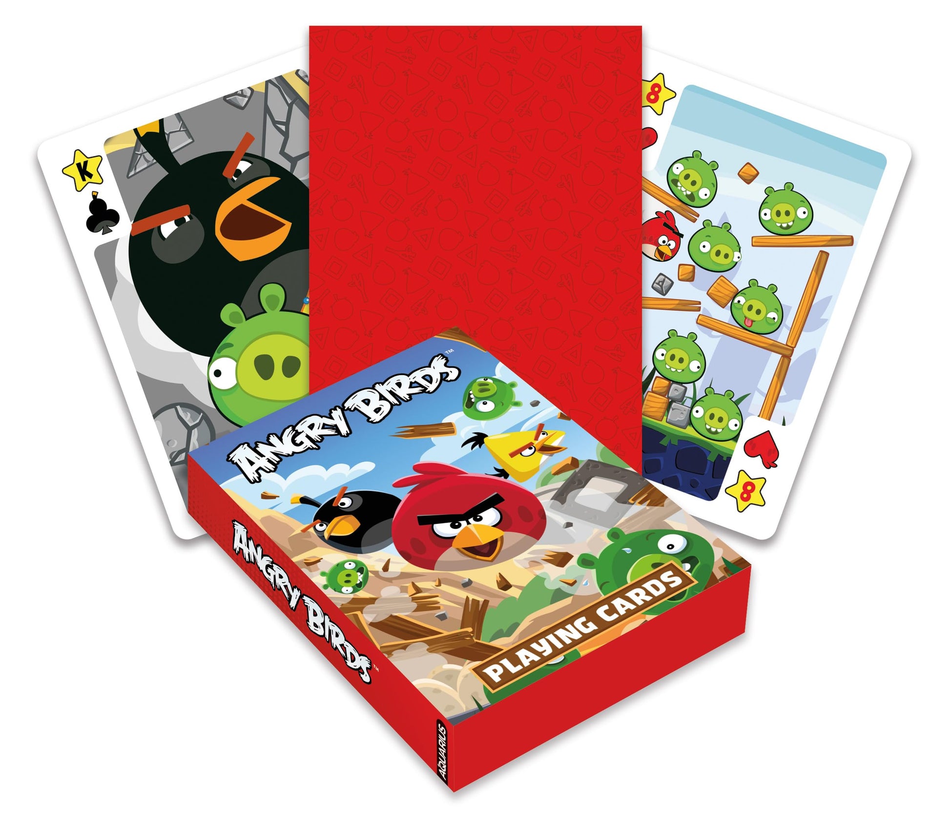 AQUARIUS Angry Birds Playing Cards - Angry Birds Themed Deck of Cards for Your Favorite Card Games - Officially Licensed Angry Birds Merchandise