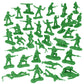 BMC Plastic Army Women - 36pc Green Female Soldier Figures - Made in USA