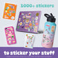 Craft-tastic - Sticker Party - Trendy VSCO Stickers - Decorate Journals, Water Bottles, Phones, and More - Stickers are Removable & Won't Leave Sticky