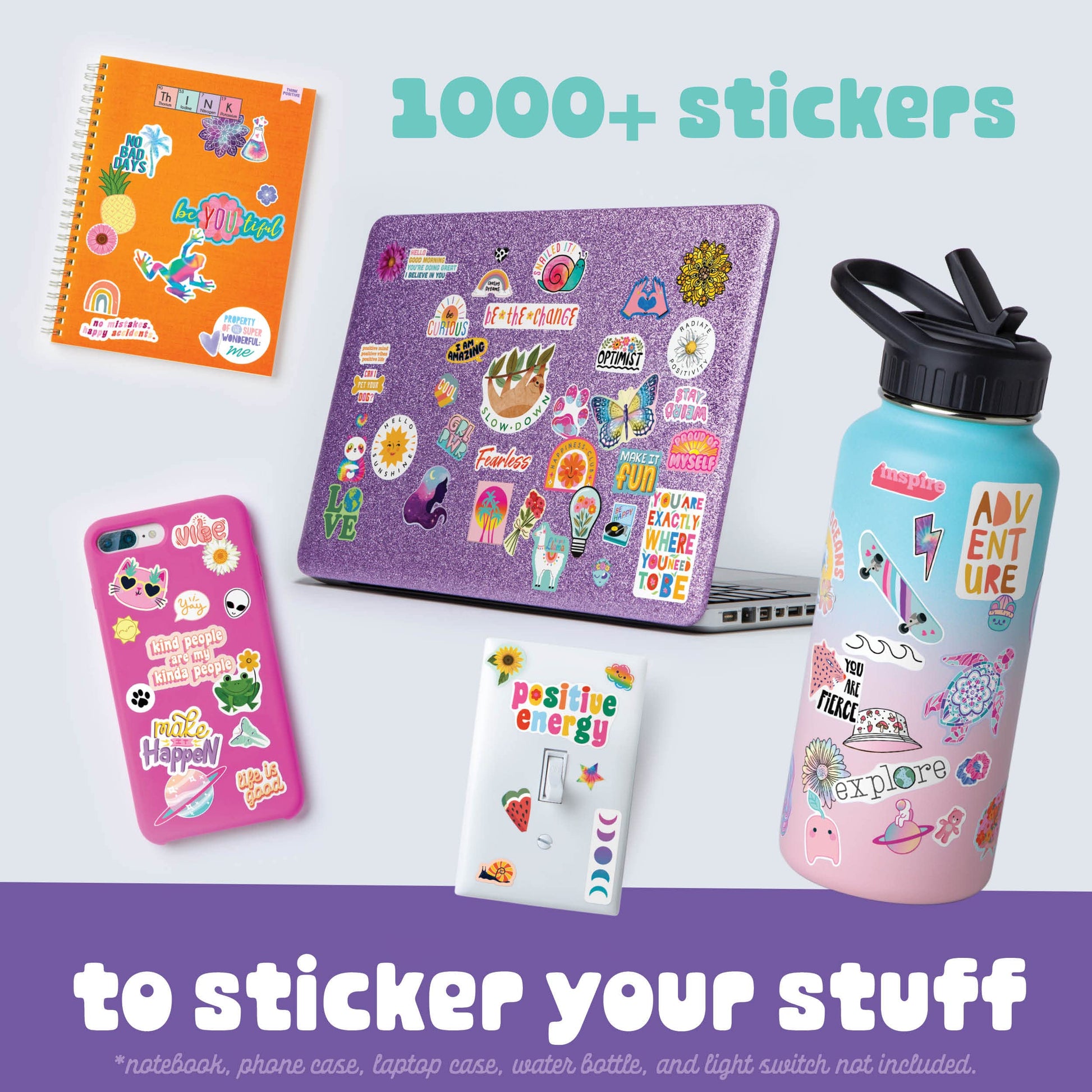 Craft-tastic - Sticker Party - Trendy VSCO Stickers - Decorate Journals, Water Bottles, Phones, and More - Stickers are Removable & Won't Leave Sticky