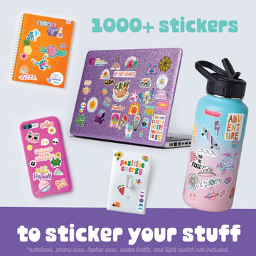 Craft-tastic - Sticker Party - Trendy VSCO Stickers - Decorate Journals, Water Bottles, Phones, and More - Stickers are Removable & Won't Leave Sticky