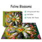Puzzles for Adults 500 Pieces, Cat Jigsaw Puzzles - Feline Blossoms, Impossible Flower Puzzle for Seniors Family, 20.47 x 14.96 inches, 1:1 Poster