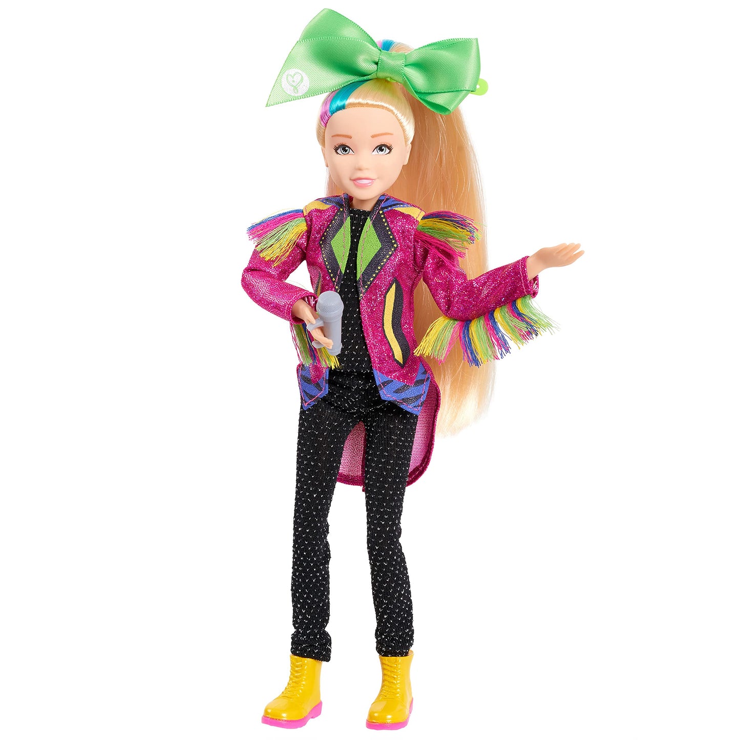 JoJo Siwa 10 Inch Singing Doll, Sings Hit Song Titled "Non-Stop", Pink Jacket with Rainbow Fringe, Kids Toys for Ages 6Up by Just Play