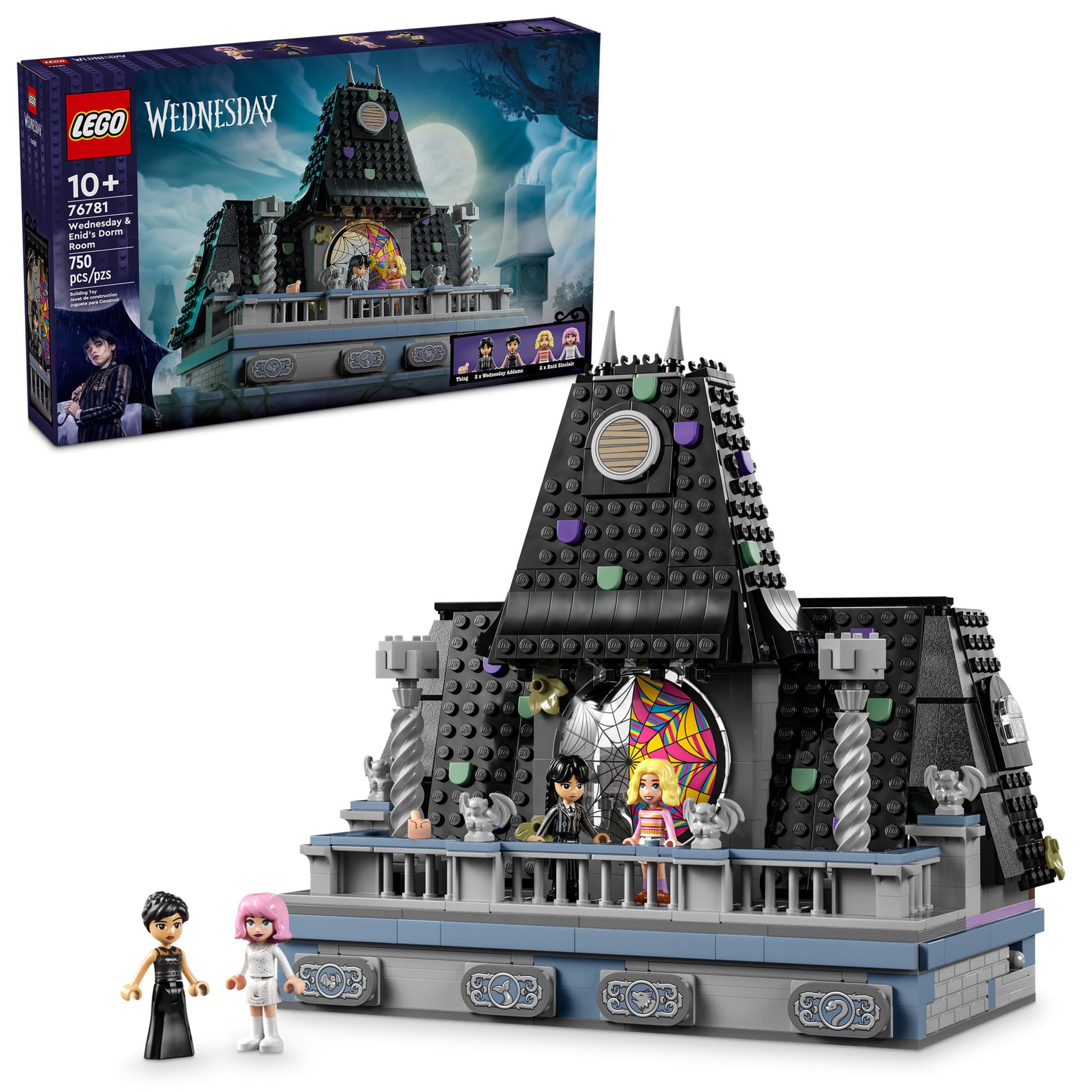 LEGO Wednesday & Enid's Dorm Room Playset - Building Toy for Pretend Play with 4 Minifigures - Wednesday Addams Doll for Kids, Girls & Boys, Ages 10+