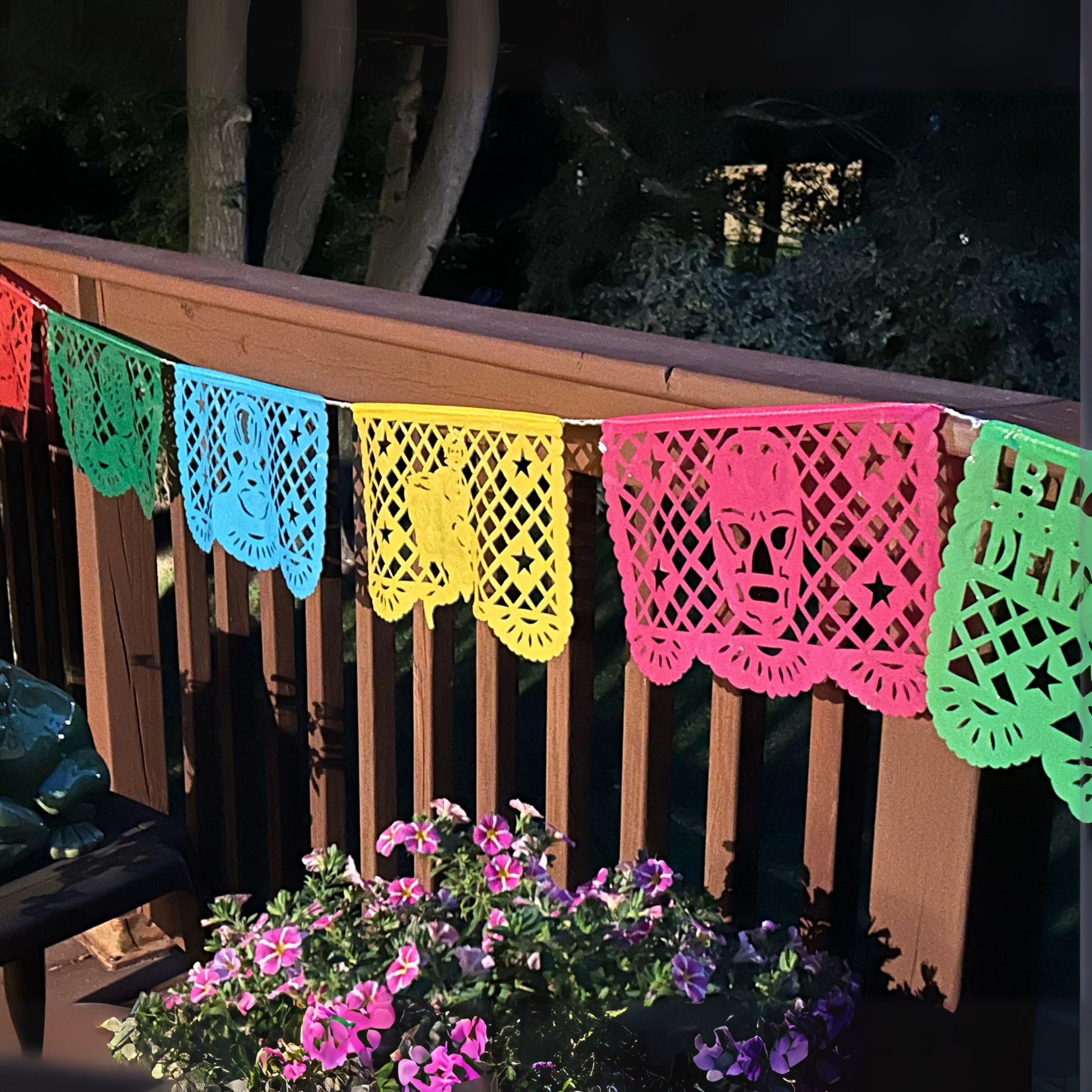 Lucha Libre Party Decorations - Papel Picado Banner 2 Pack, 25 Feet Total