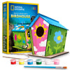 National Geographic Build Your Own Birdhouse Kit - DIY Wooden Birdhouse Craft with Paints, Brush, Bird-Watching Journal & Educational Poster for Kids