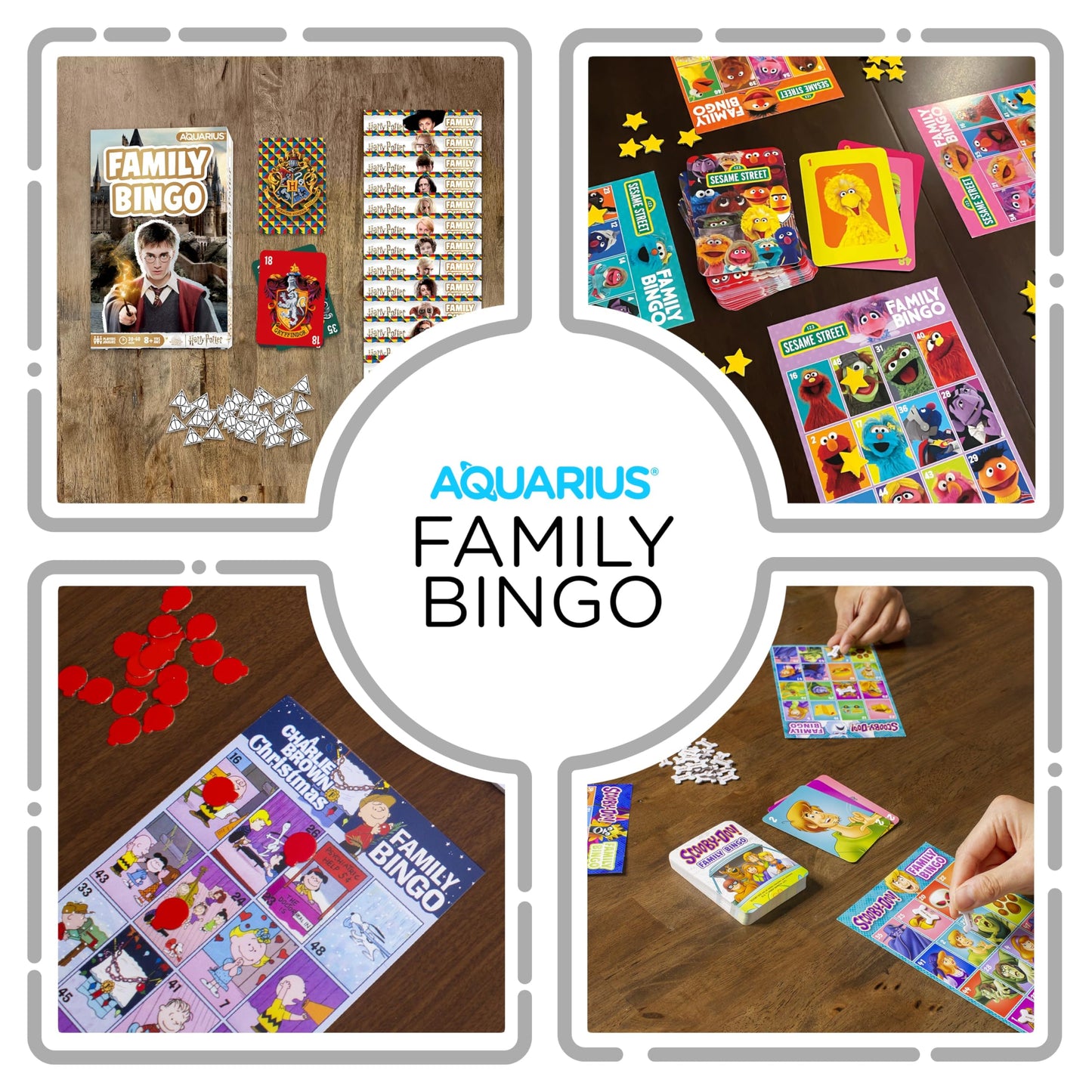 Aquarius Harry Potter Family Bingo Game - Officially Licensed Party Game for Kids and Adults Ages 8+, 2-18 Players - Gift for Teens and Fans