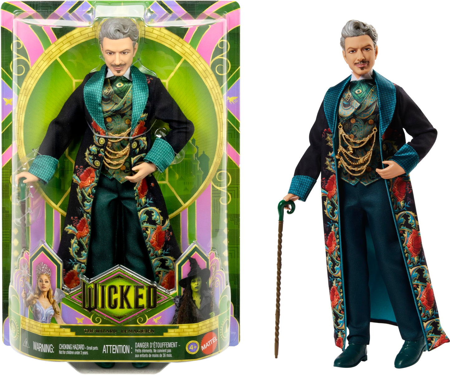 Mattel Universal Pictures’ Wicked: for Good The Wizard Fashion Doll with Removable Signature Outfit & Accessory, Inspired by The Movie
