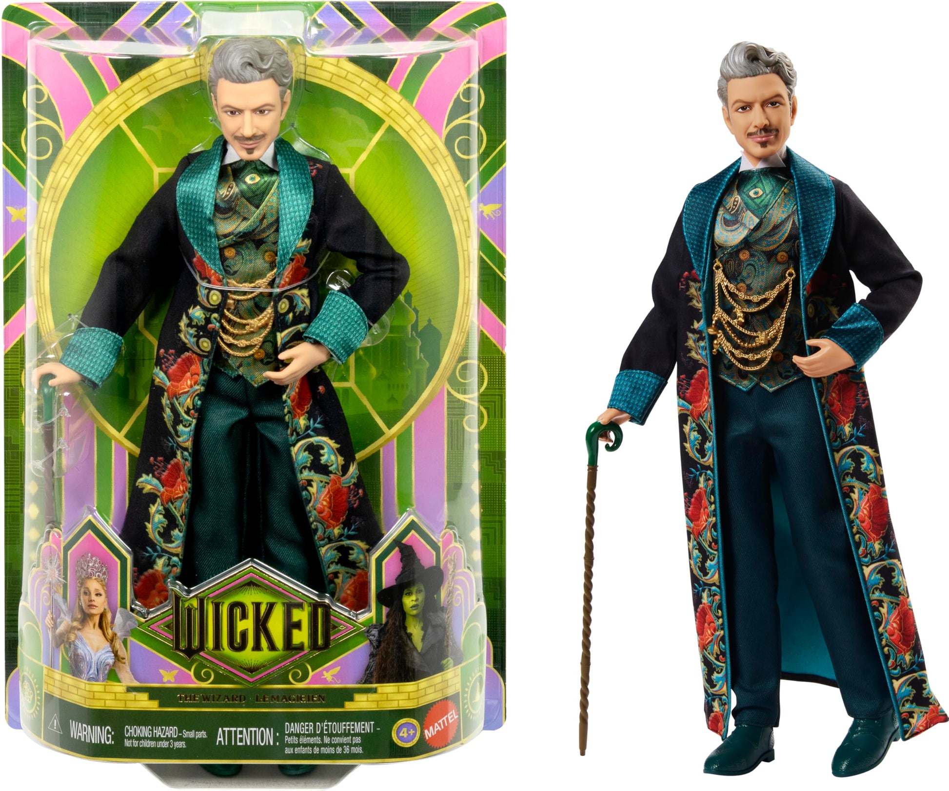 Mattel Universal Pictures’ Wicked: for Good The Wizard Fashion Doll with Removable Signature Outfit & Accessory, Inspired by The Movie