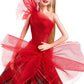 Barbie Signature Doll, 2024 Holiday Blonde Fashion Doll Wearing Gown with Plaid Skirt, Seasonal Collector Gift in Displayable Packaging