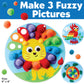 Creativity for Kids Pom Pom Pictures: Animals | Summer Fun | Back to School Crafts for Preschool Learning Activities| Sensory Toys for Toddlers