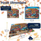 White Mountain 1000 Piece Jigsaw Puzzle Vintage Scenic, Country Cafe