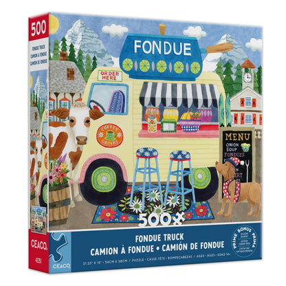 CEACO Stephanie Peterson Jones, The Fondue Truck, 500 Piece Jigsaw Puzzle