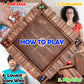Sterling Games 12 Inches Shut The Box Game for 4 Players, Family Dice Game with 12 Numbers Box, Nautical Themed Large Wooden Game Board