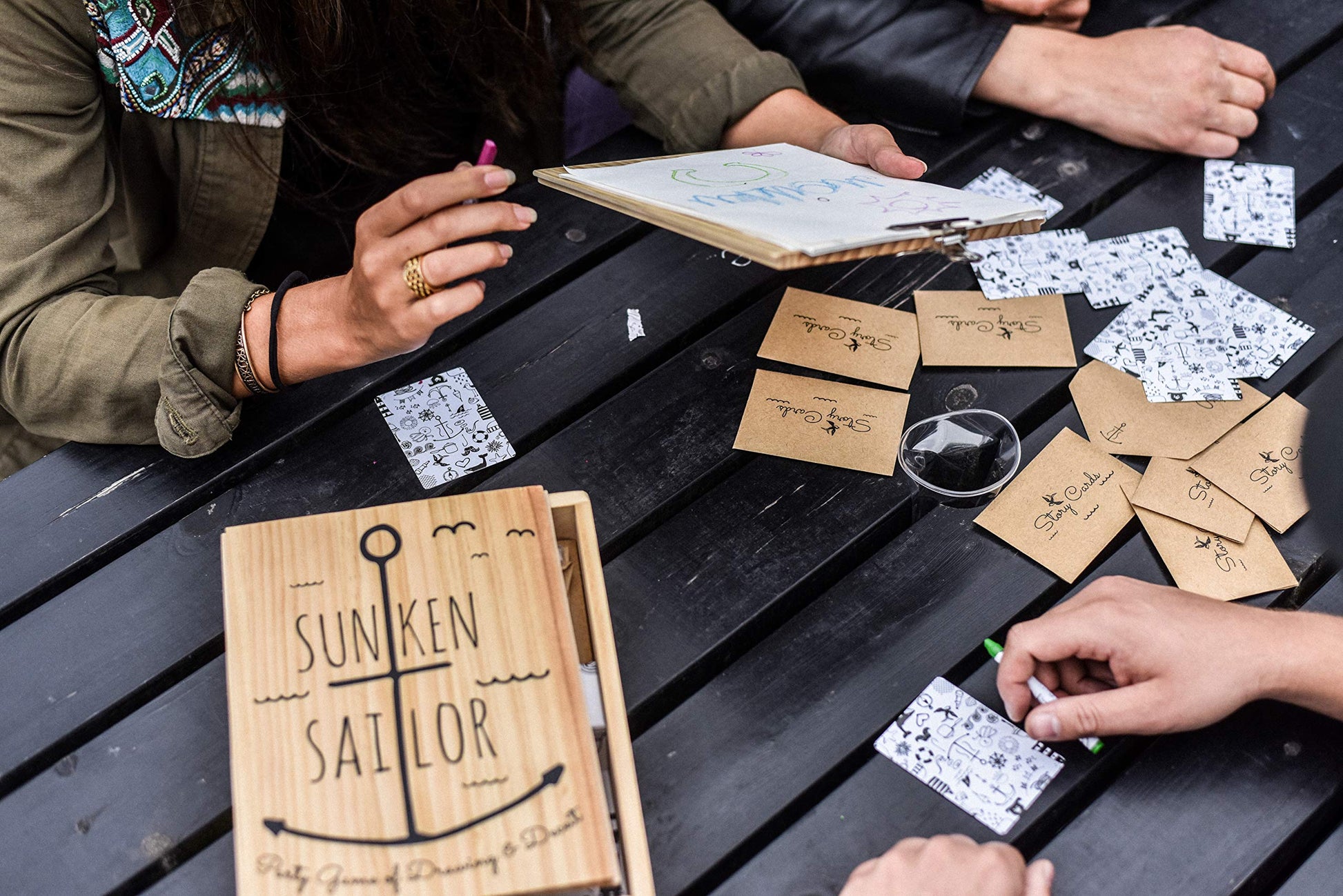 Buffalo Games - Sunken Sailor The Adult Party Game of Drawing and Deceit