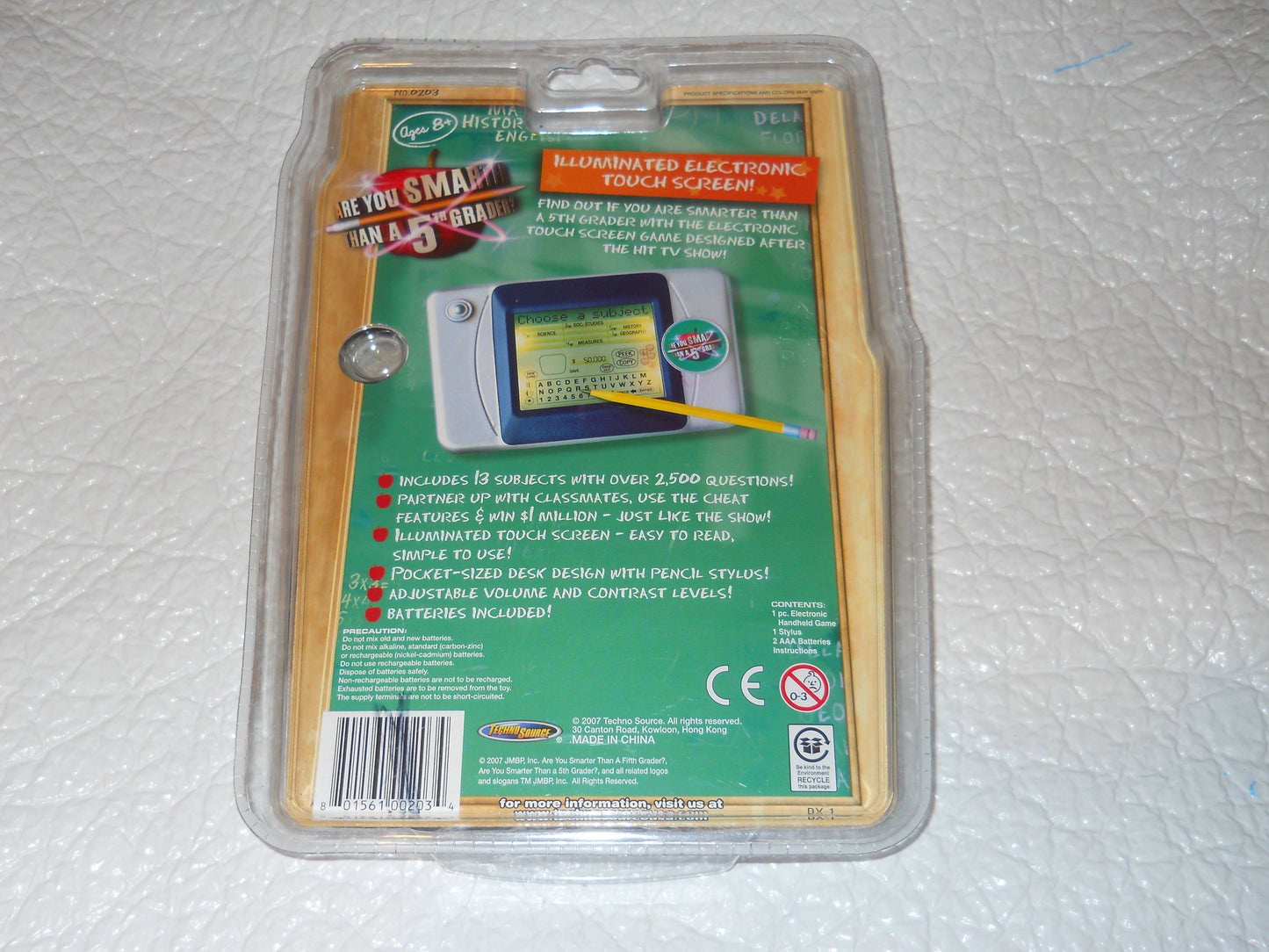 Techno Source Are You Smarter than a 5th Grader - Illuminated Touch Screen Game