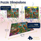 White Mountain 1000 Piece Jigsaw Puzzle Scenic Summer Camping, Camper