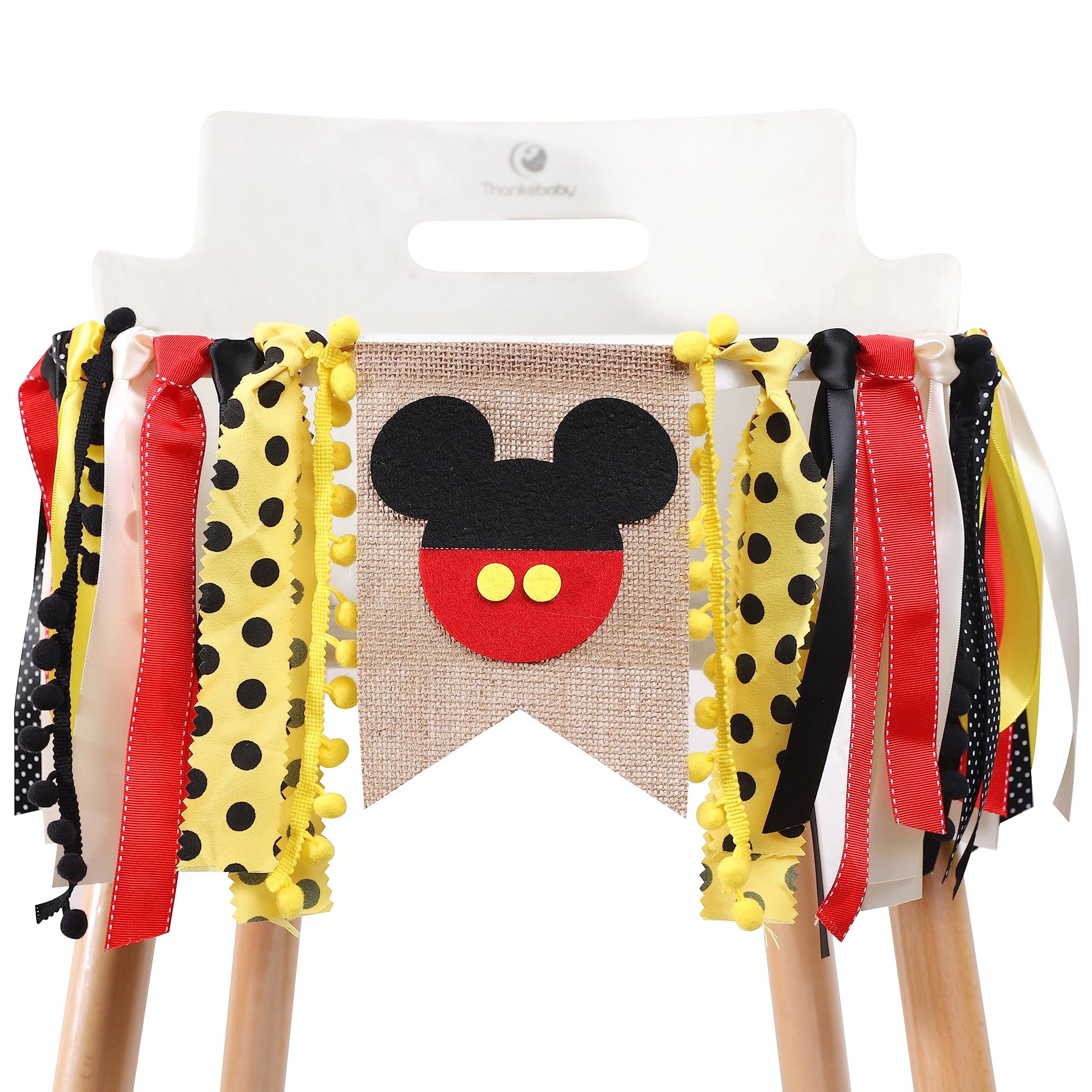 Mouse High Chair Banner - Mouse Birthday Party Decorations, First Year Highchair, Animal High Chair Banner, 1st Birthday Decoration, Cake Smash