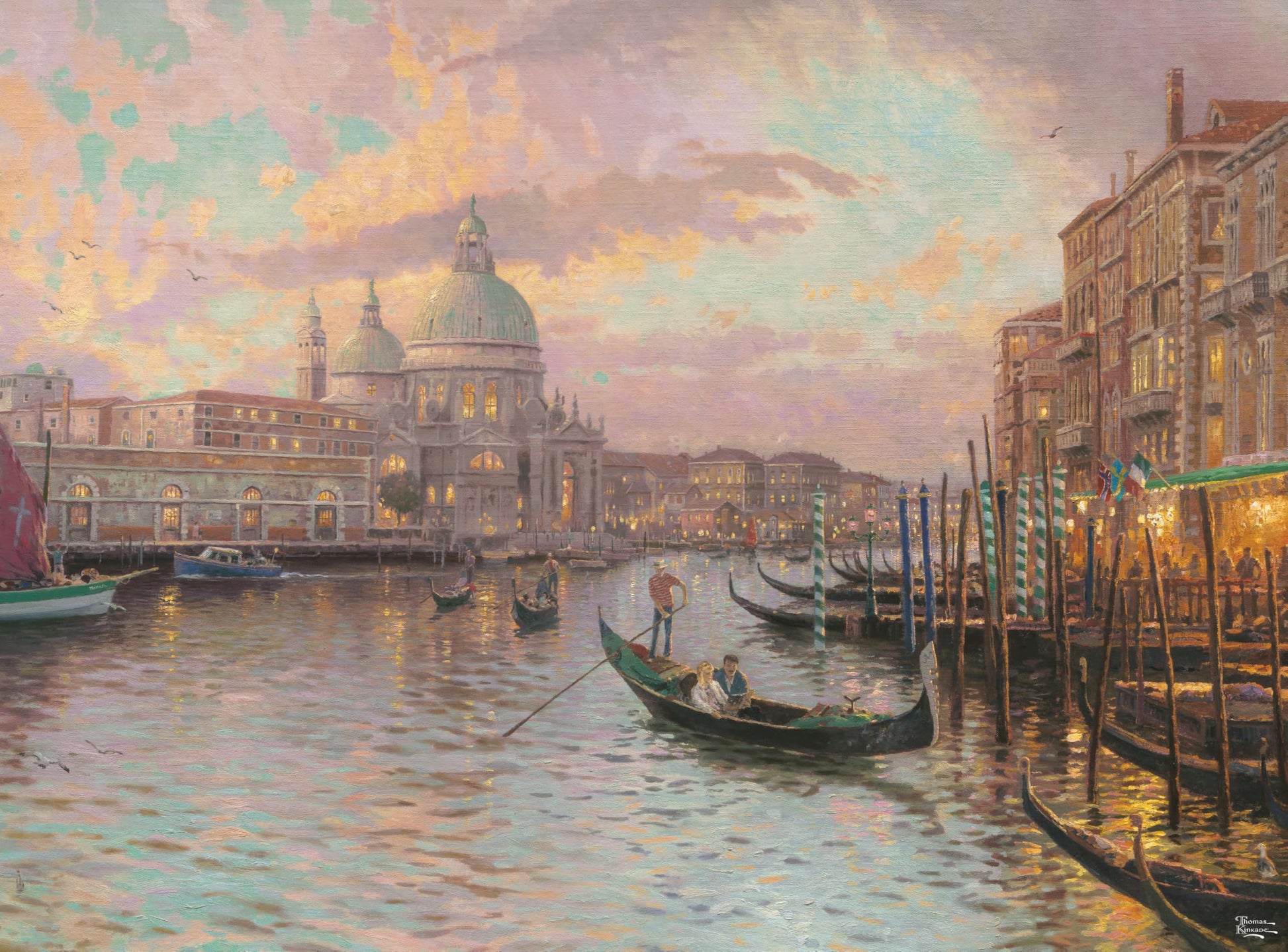 Ceaco - Thomas Kinkade - Venice - 1000 Piece Jigsaw Puzzle - Relaxing and Fun Activity for Adults