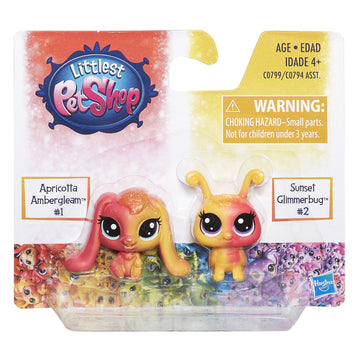 Littlest Pet Shop Apricotta Ambergleam & Sunset Glimmerbug