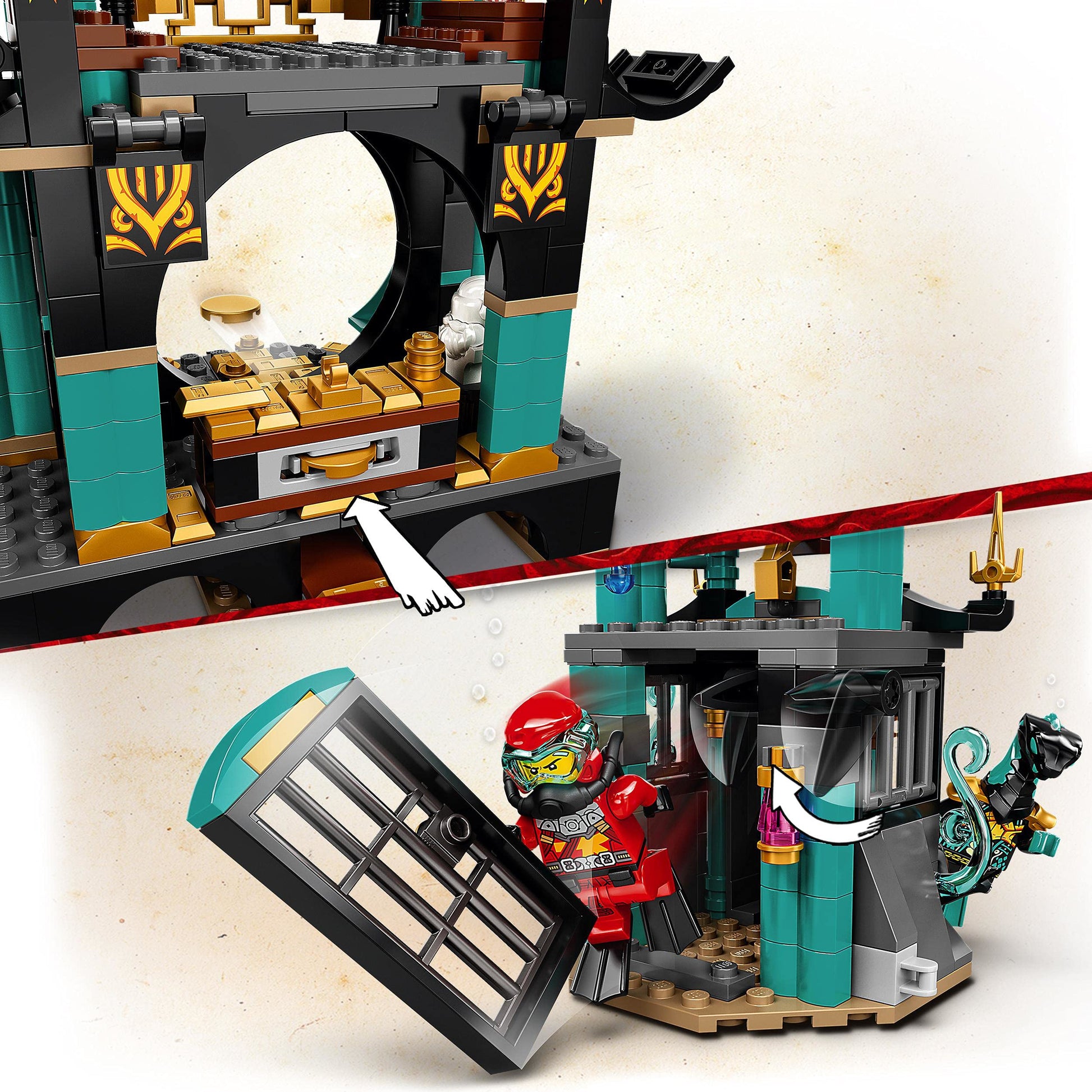 Lego 71755 NINJAGO Temple of The Endless Sea Building Toy, Underwater Playset with Ninja Kai Minifigure, Gifts for 9 Plus Year Old Boys & Girls