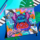 Fashion Angels Disney Stitch Color & Collage Design Set, Includes 15 Colorable Posters & 7 Sticker Sheets, Ideal Crafts Activity for Kids Ages 8