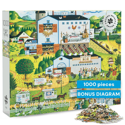 Buffalo Games - Charles Wysocki Sunny Side - 1000 Piece Puzzle for Adults