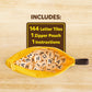 Bananagrams Classic Word Game - Fast-Paced Spelling & Anagram, Family & Travel Game , 144 Letter Tiles in Portable Banana Pouch, 1-8 Players