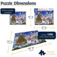 White Mountain 1000 Piece Jigsaw Puzzle, Village Christmas Tree