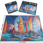 Nearly Impossible 1000 Piece Difficult Jigsaw Puzzle Featuring Licensed Sailboat Artwork Fancy - Hardest Challenging Puzzles for Adults, Teens