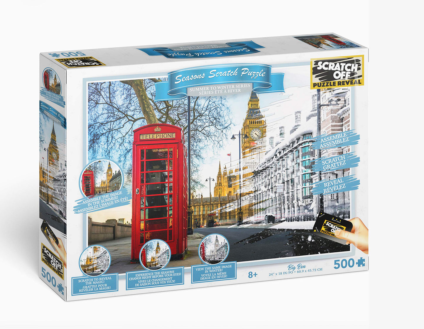 4D Cityscape Puzzle - Scratch Off Seasons Puzzle: Big Ben