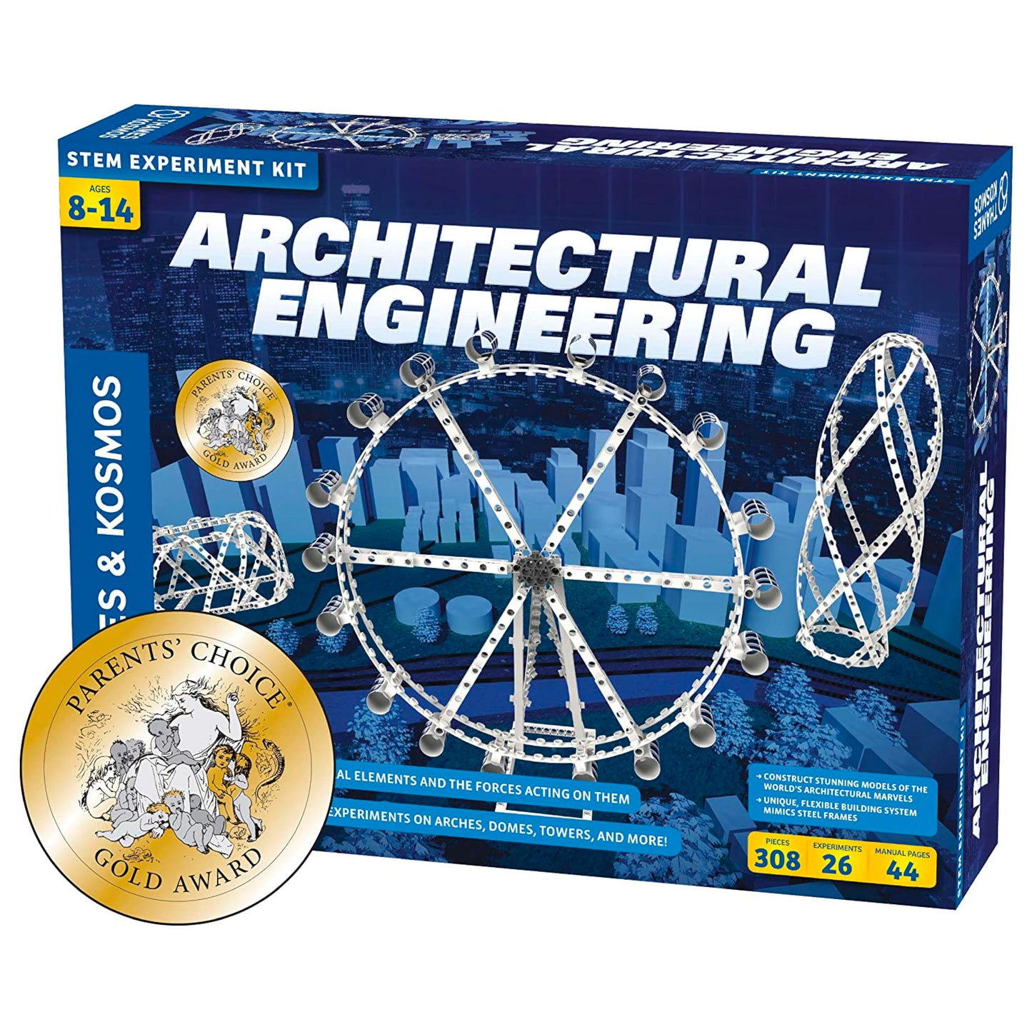 Thames & Kosmos Architectural Engineering | Science Experiment & Model Building Kit | Build 26 Models of Structures & Structural Elements | A Parents'