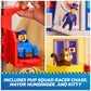 Paw Patrol: Pup Squad, Search & Rescue HQ Playset with Chase Pup Squad Racer, Humdinger Action Figure & Kitty Pal, Kids Toys for Boys & Girls Ages 3+