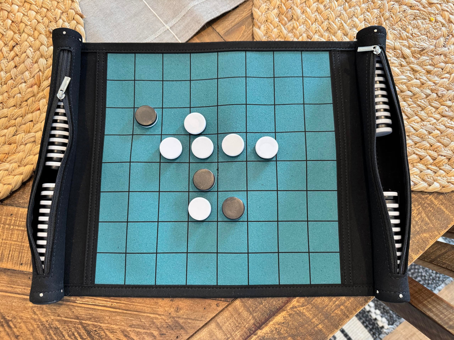 Roll-Up Travel Reversi Game | Othello Board Game for Family | Travel Othello Game