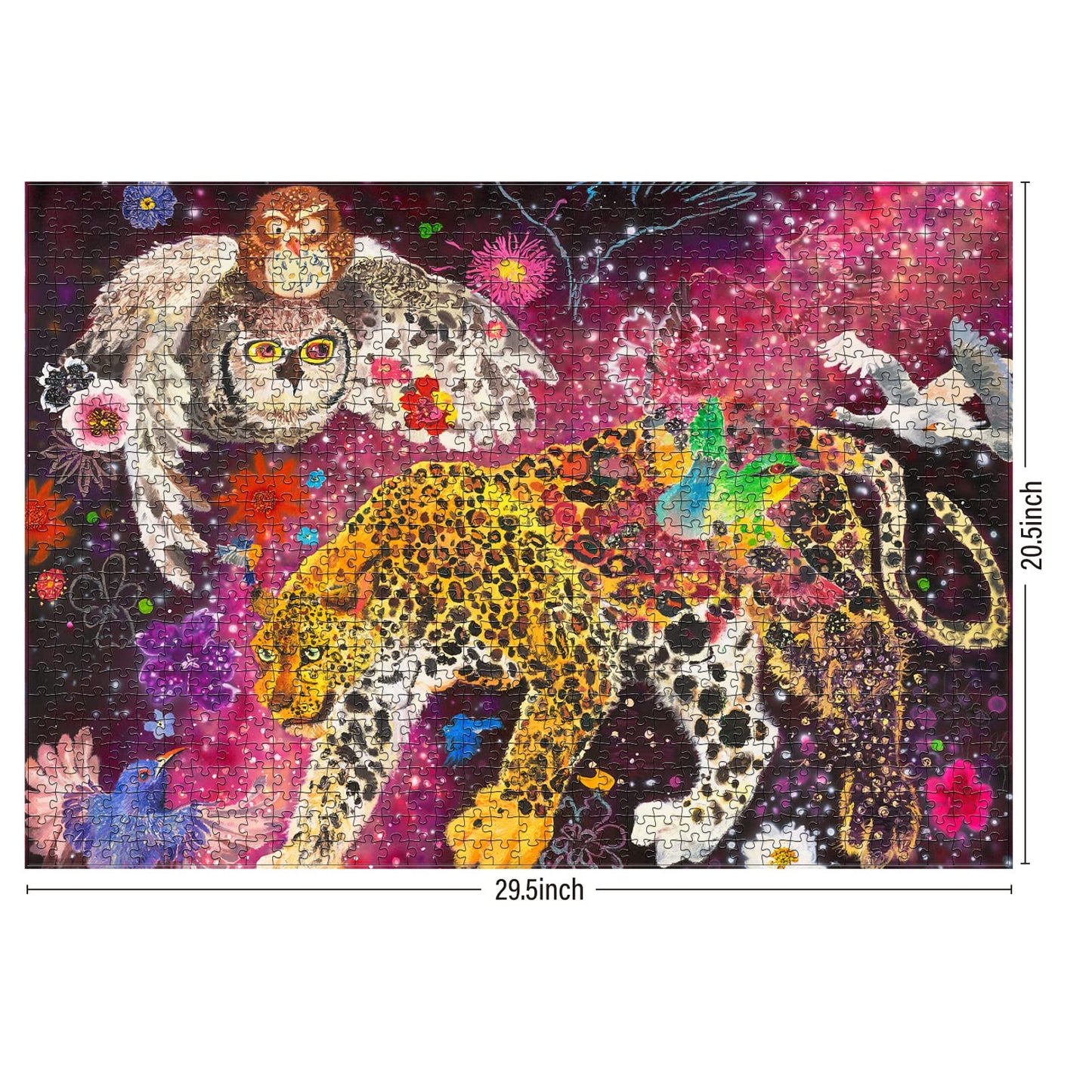 Antelope - 1000 Piece Jigsaw Puzzle for Adults, Cosmic Animals Jigsaw Puzzles 1000 Pieces by Enzhao Liu, 20.5" x 29.5", Matte Finish, No Dust Puzzles