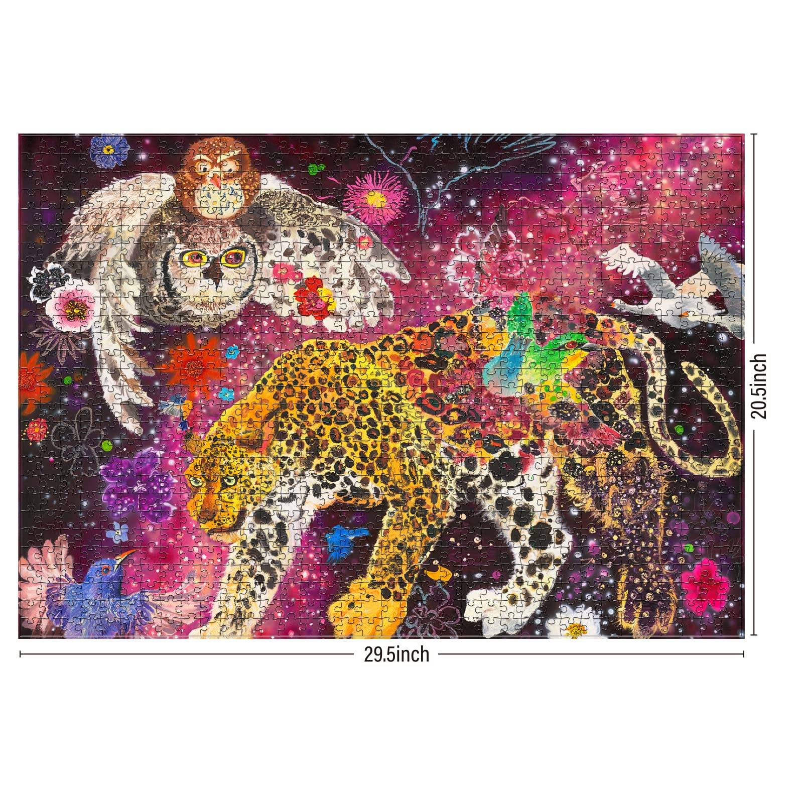 Antelope - 1000 Piece Jigsaw Puzzle for Adults, Cosmic Animals Jigsaw Puzzles 1000 Pieces by Enzhao Liu, 20.5" x 29.5", Matte Finish, No Dust Puzzles