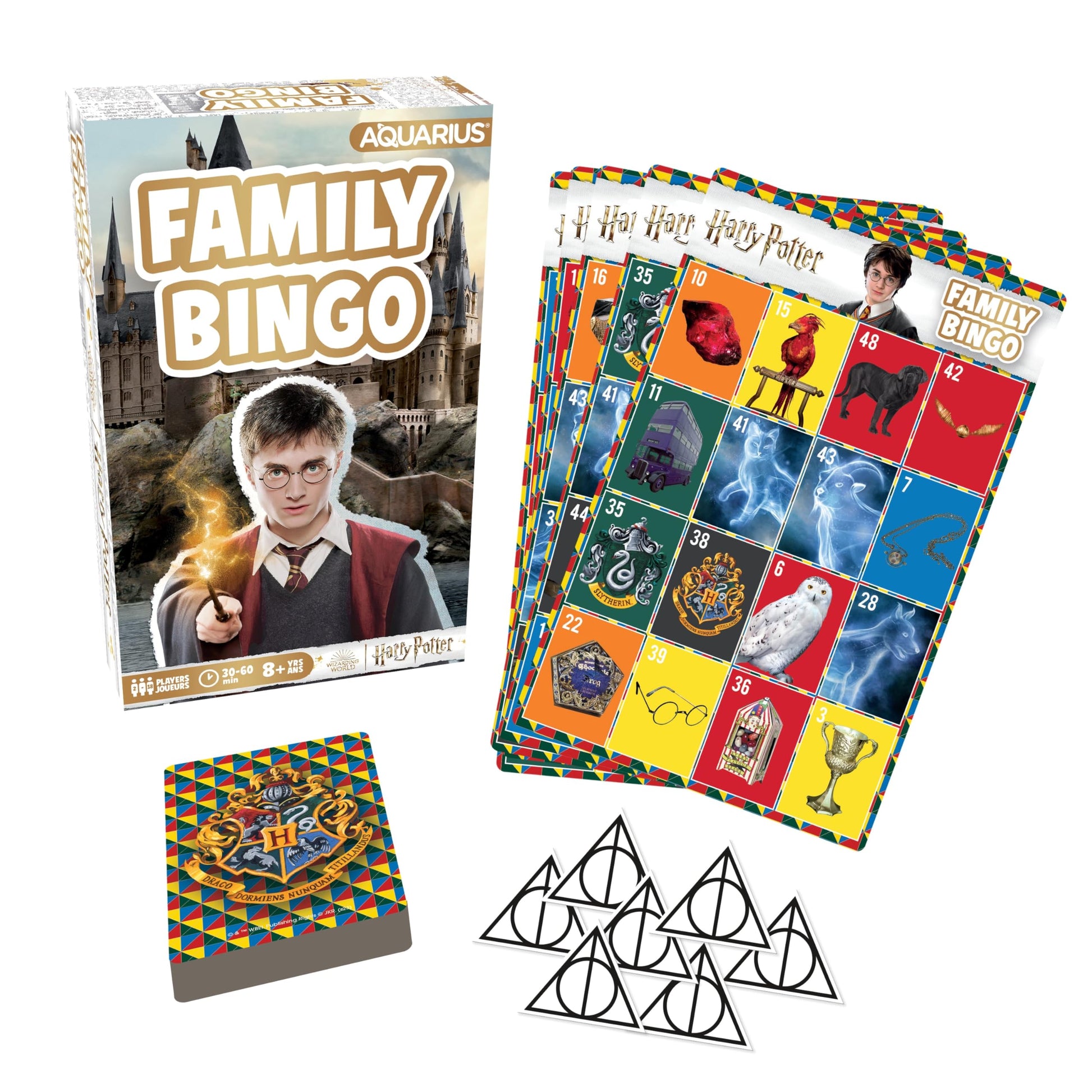 Aquarius Harry Potter Family Bingo Game - Officially Licensed Party Game for Kids and Adults Ages 8+, 2-18 Players - Gift for Teens and Fans