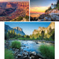 Bits and Pieces Value Set of 3-1000 Piece Jigsaw Puzzles for Adults - National Park Puzzles - Grand Canyon, Yosemite, Acadia - Completed Sizes 20" x