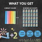 JOYIN 432 Counts Mini Chalk Set for Kids, Non-Toxic Mini Chalk for Boys Girls 3+, School Supplies for Teachers, Goody Bag Fillers, Sidewalk Chalk