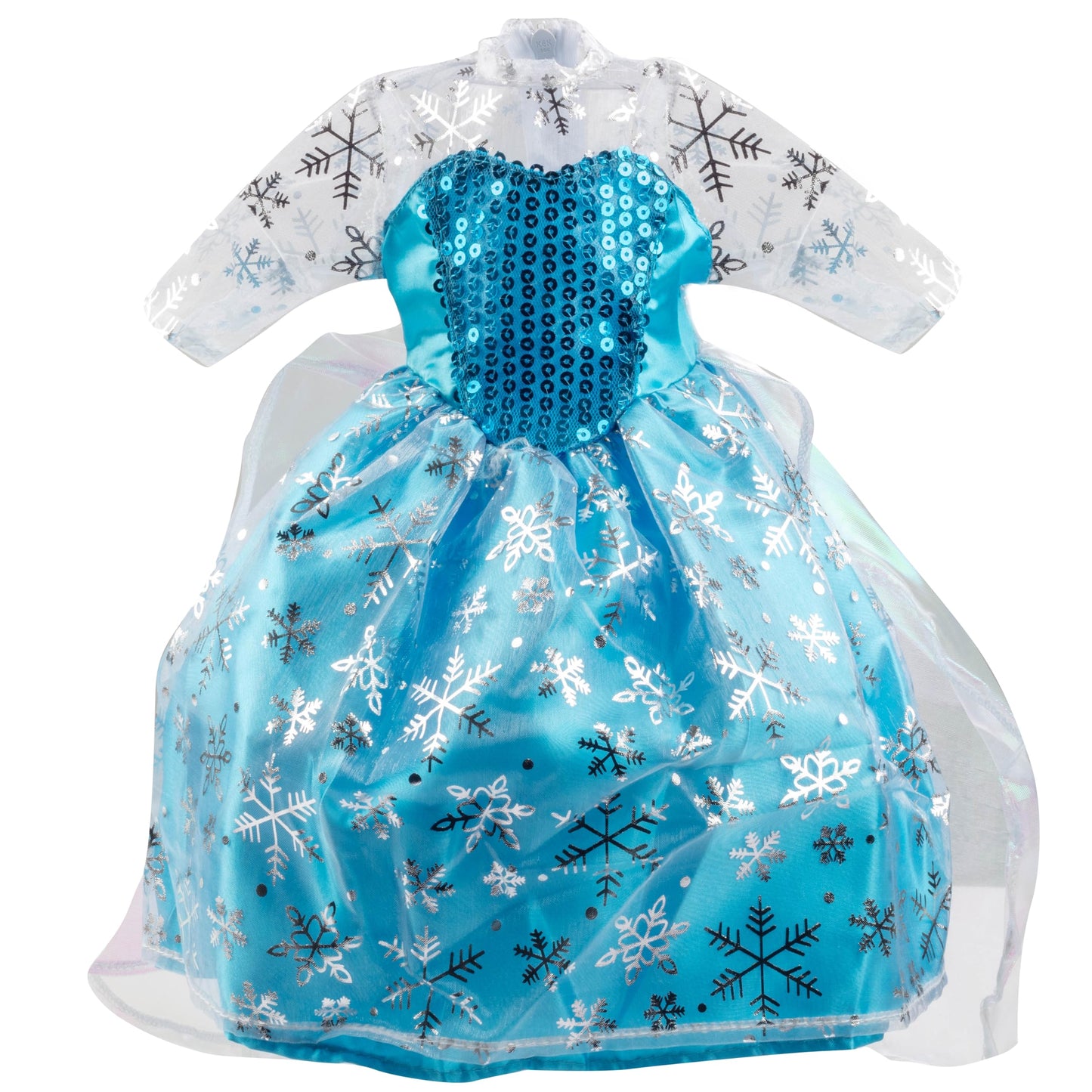 Elsa Frozen Inspired Dress- 18" Doll Clothes & Accessories Compatible w American Girl Dolls- Includes Blue Snowflake Queen Premium Quality Handmade