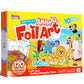 Klever Kits Foil Art Kit for Kids - Arts & Crafts Supplies, Mess Free Coloring, Animal Foil Foam Stickers, Creative Travel Toys, Birthday Gifts