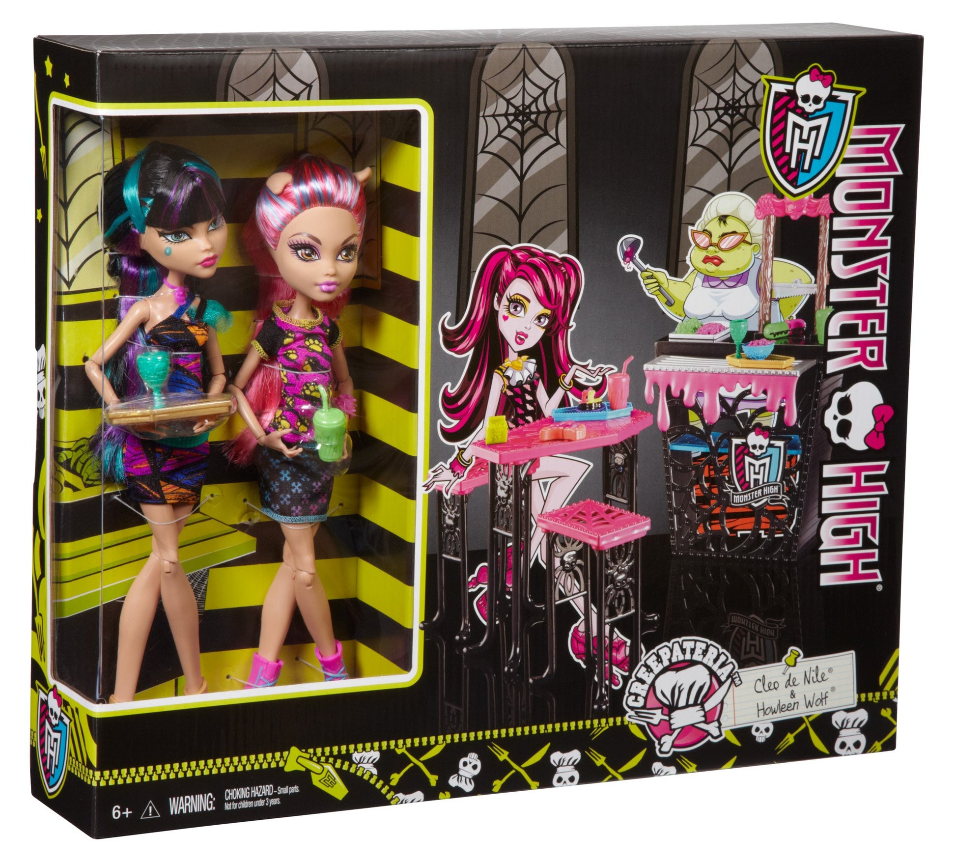 Mattel Monster High Creepteria with Cleo de Nile and Howleen Wolf Doll